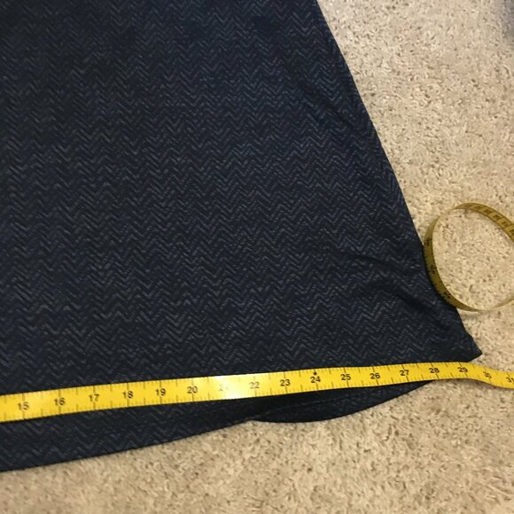 Mondetta Blue Chevron Racerback Workout Dress With Built in Bra - Picture 15 of 16